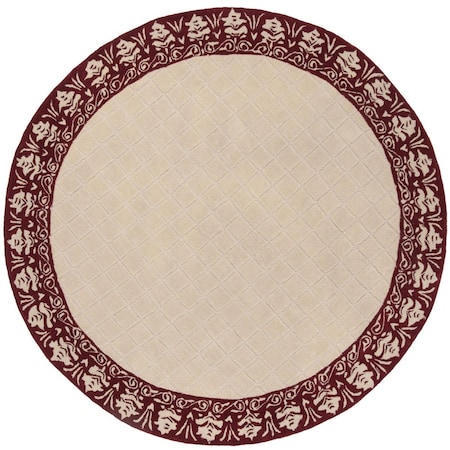 Safavieh 6 x 6 ft. Total Performance Hand Hooked Round Area Rug, Red TLP755G-6R